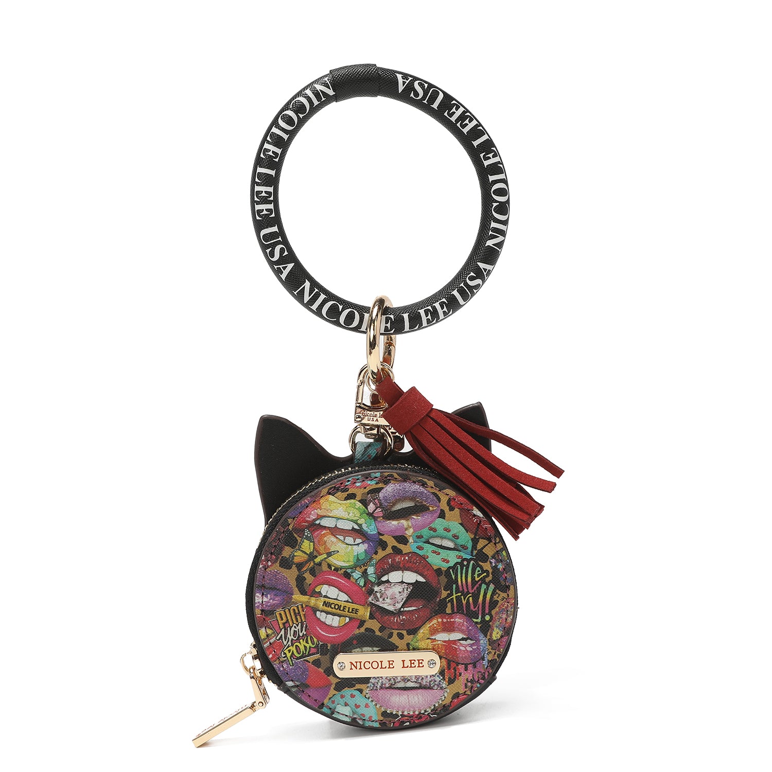 Bracelet with keychain and wallet