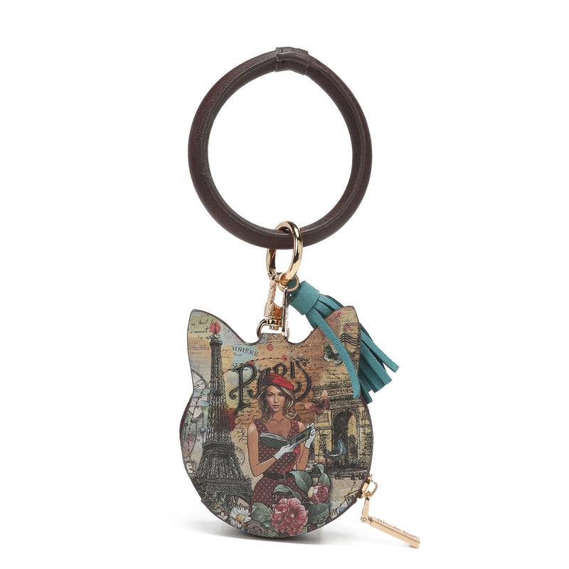 BRACELET WITH KEYCHAIN ​​AND PURSE