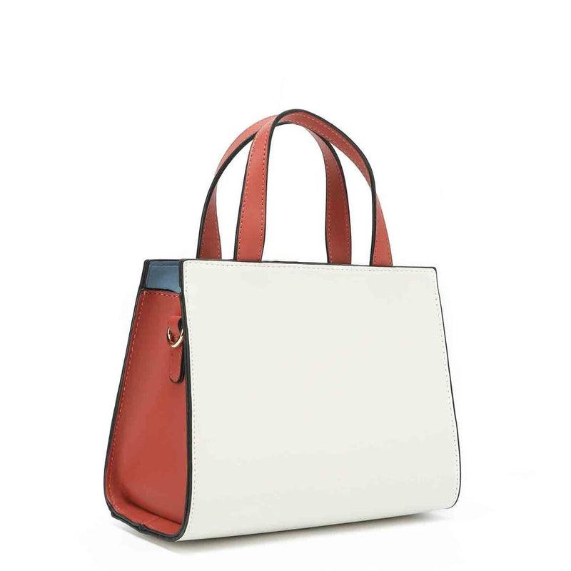 3-PIECE BOHEMIAN WHITE SET (Shopper Bag, Mini Satchel Shoulder Bag, Toiletry Bag)