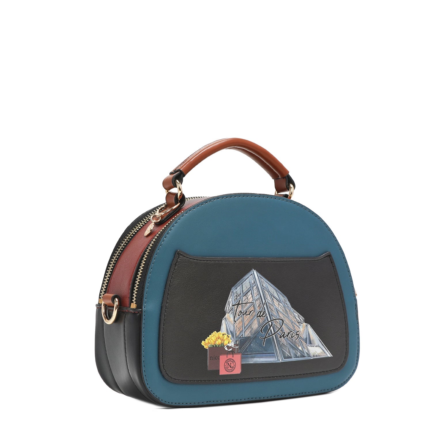OVALE UMHÄNGETASCHE „TOUR DE PARIS“.