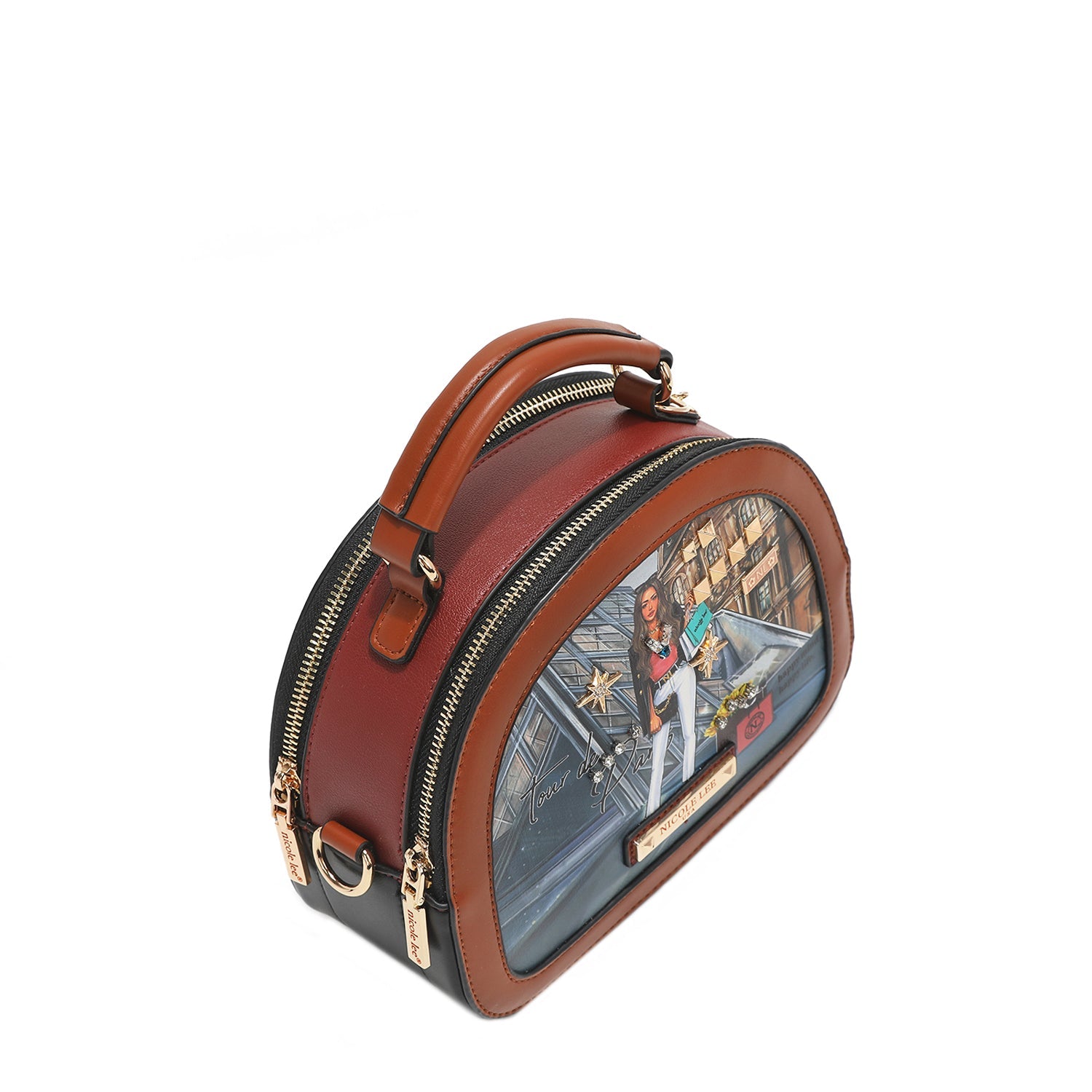 OVALE UMHÄNGETASCHE „TOUR DE PARIS“.