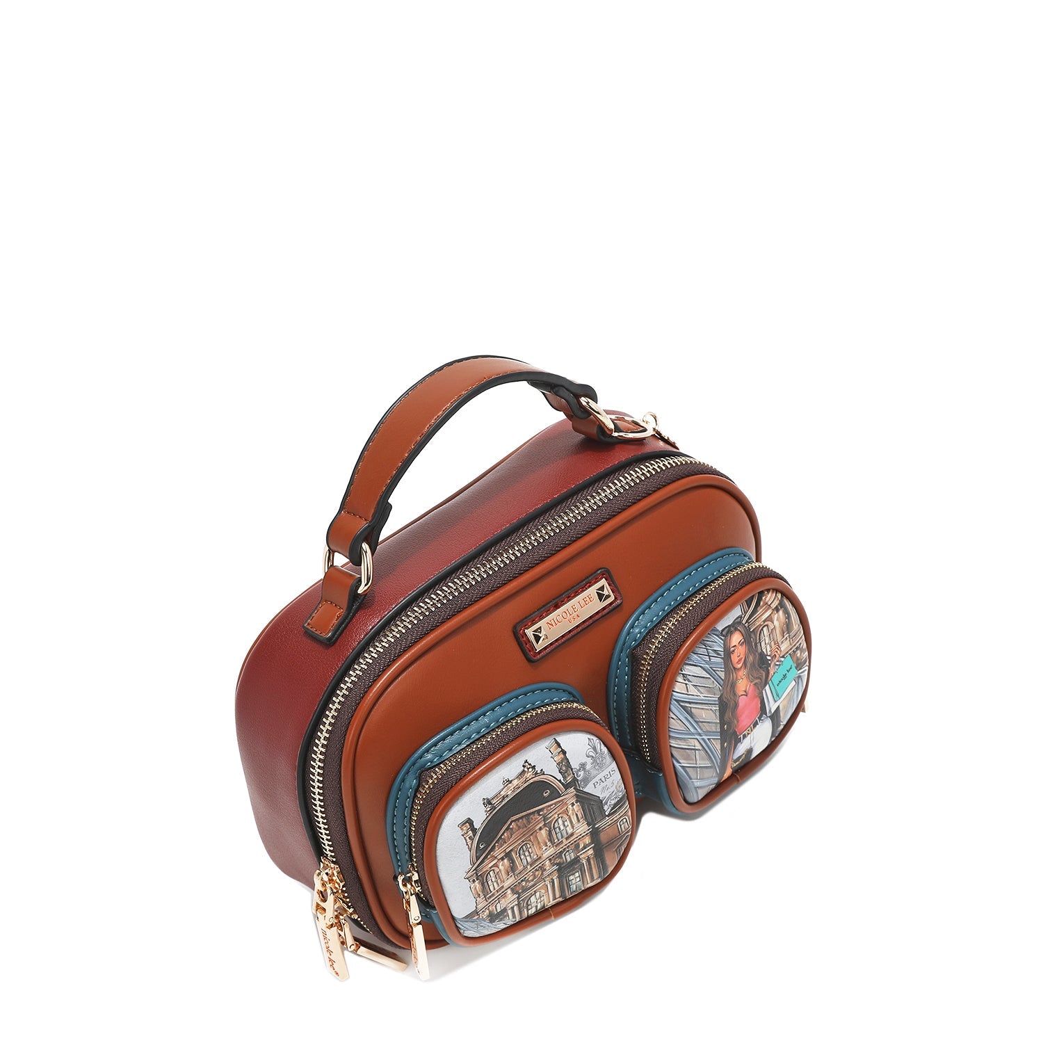 CROSSBODY BAG IN 2 PIECES "<tc>TOUR DE PARIS</tc>"