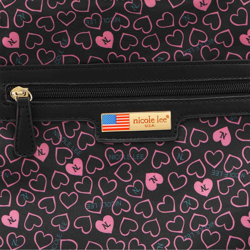 SATCHEL BAG WITH "WAITING FOR YOU" PRINT